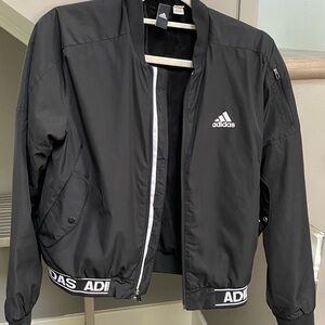 Adidas Plush Black Fleece Jacket